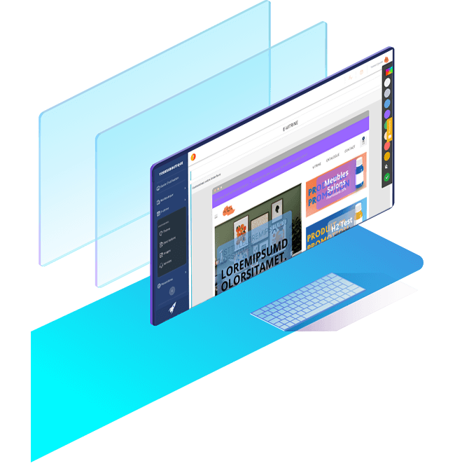 Une animation qui montre comment Personnaliser son site ecommerce